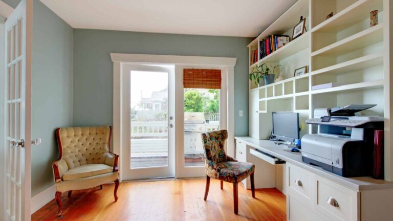 Home Office With Shelving